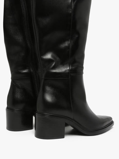 Heeled Boots In Leather Mjus Black women L39303 other view 2
