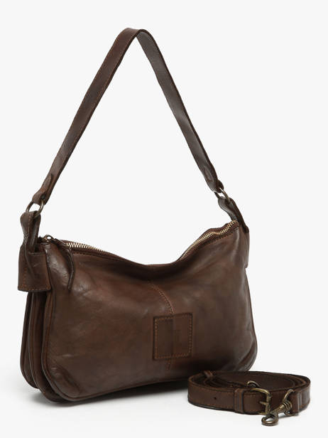 Sac Bandoulière Heritage Cuir Biba Marron heritage BT18 vue secondaire 2