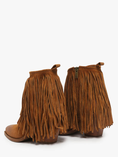 Santiago Boots In Leather Metisse Brown women XD2125 other view 2