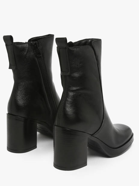 Heeled Boots In Leather Mjus Black women P96212 other view 3