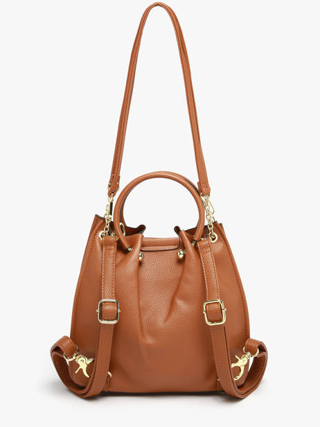 Backpack Ted lapidus Brown gretel TLAU8932 other view 5