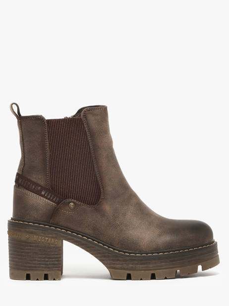 Heeled Boots Mustang Beige women M0132001