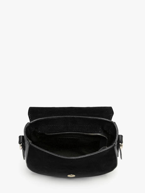 Shoulder Bag Velvet Studs Milano Black velvet studs VS25093 other view 3