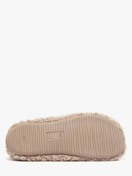 Slippers Verbenas Beige women 61240660 other view 4