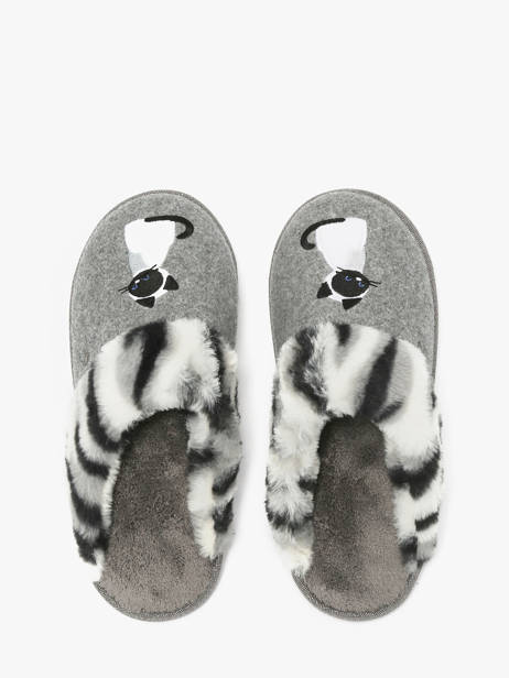 Slippers Isotoner Gray women 97357