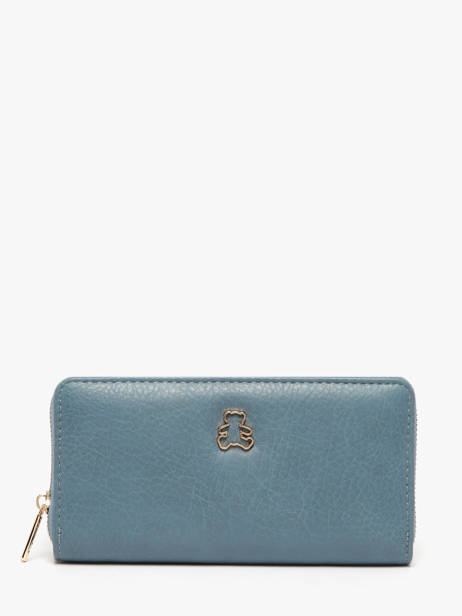Wallet Lulu castagnette Blue zip CHRYS033