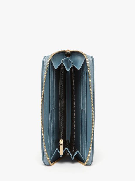 Wallet Lulu castagnette Blue zip CHRYS033 other view 1