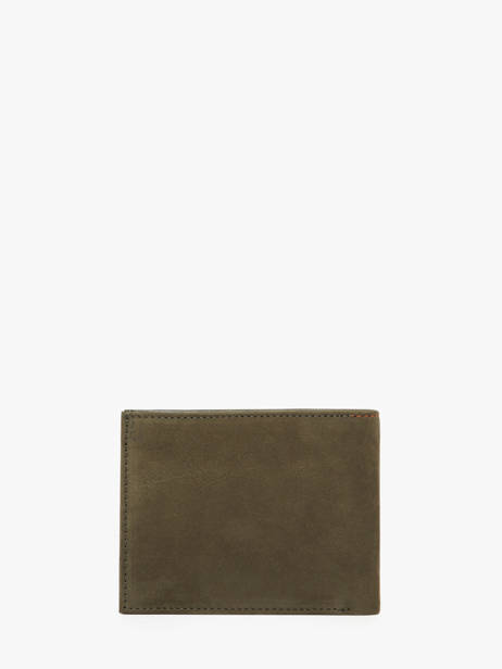 Wallet Leather Yves renard Green nubuck 2607 other view 3