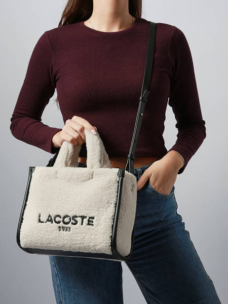 Satchel Heritage Lacoste Beige heritage NF5116HX other view 1