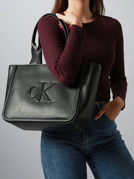 Shoulder Bag Bold Monogram Calvin klein jeans Black bold monogram 4F3218G other view 1