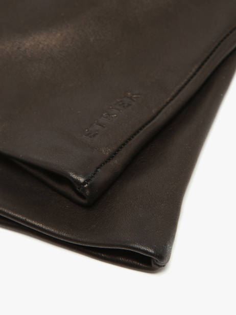 Women's Leather Gloves Etrier Black accessoires EGLO416G other view 1