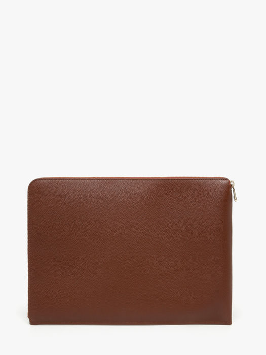 Longchamp Le foulonné Etui passeport Marron