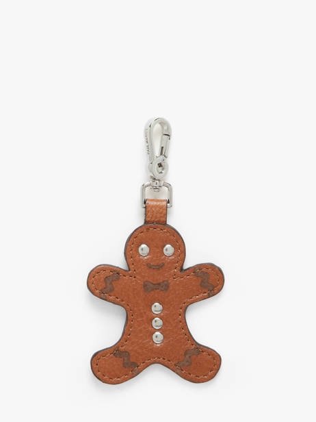 Leather Gingerbread Man Bag Charm Paul marius Brown breloque BRELOPAI