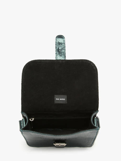 Leather L'essentiel Minuit Crossbody Bag Paul marius Green minuit ESSENMIN other view 2