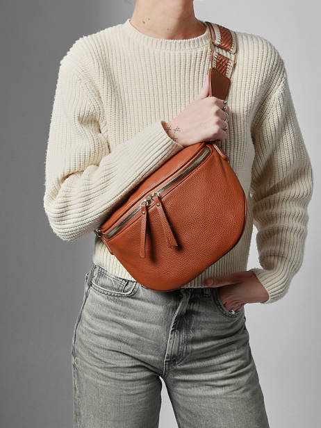 Sac Banane Miniprix Marron sangle Z83051 vue secondaire 1