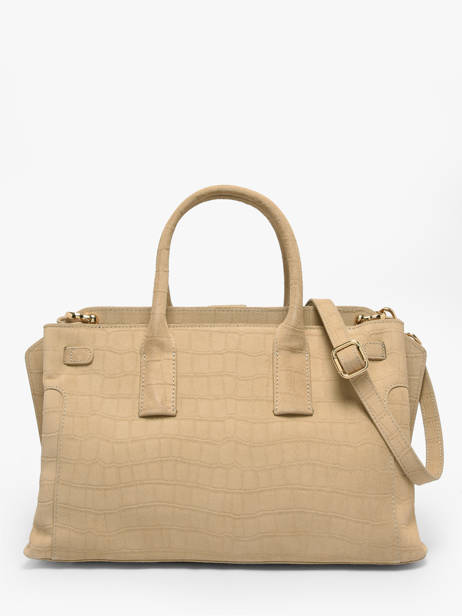 Satchel M Equestre Croco Leather Etrier Beige equestre croco EEQC142M other view 4