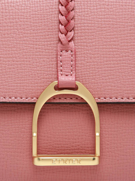 Sac Bandoulière S Torsade Cuir Etrier Rose torsade ETOS169S vue secondaire 5
