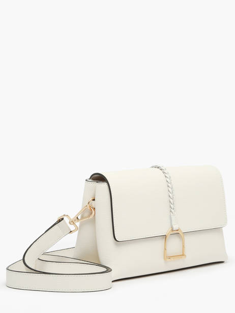 Sac Bandoulière M Torsade Cuir Etrier Blanc torsade ETOS169M vue secondaire 2