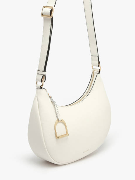 Shoulder Bag Torsade Leather Etrier White torsade ETOS167M other view 2