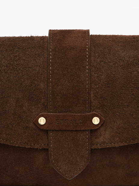 Shoulder Bag M Agnes Suede Leather Etrier Brown agnes EAGV205M other view 3