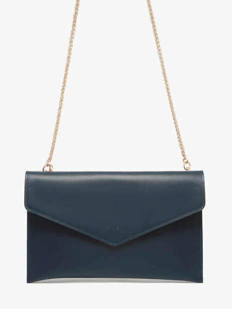 Large Leather Paddock Clutch Bag Etrier Blue paddock EPAD075L other view 1