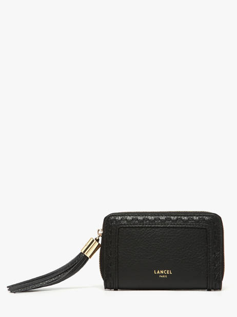 Portefeuille Cuir Lancel Noir premier flirt A14035