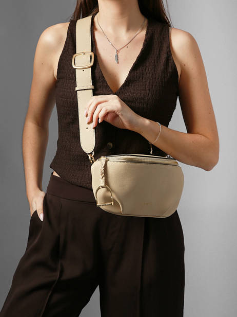 Belt Bag Torsade Leather Etrier Beige torsade ETOS022M other view 1
