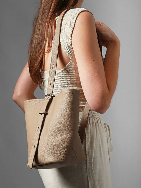 Shoulder Bag Backpack S Cavalier Leather Etrier Brown cavalier ECLR126S other view 2