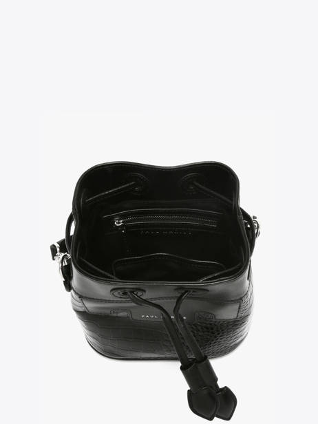 Crossbody Bag Croco Vernis Paul marius Black croco vernis CAPUXCRV other view 2