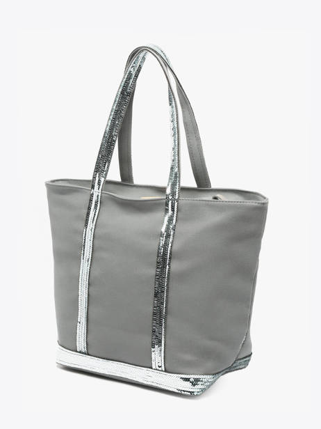 Sac Porté Main Cabas Coton Vanessa bruno Gris cabas 1V40378 vue secondaire 1