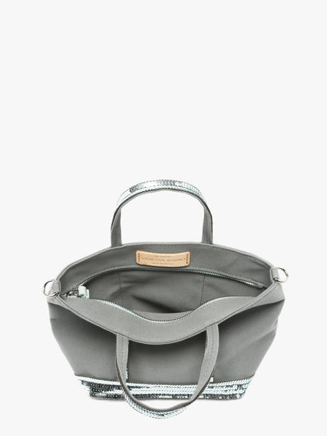 Sac Bandoulière Baby Cabas Paillettes Vanessa bruno Gris cabas 1V40410 vue secondaire 2