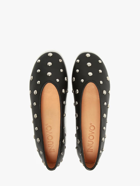 Ballerinas In Leather Inuovo Black women MDC022 other view 3