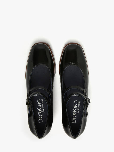 Heeled Derby Shoes Cristel In Leather Dorking Black women D9437 other view 3