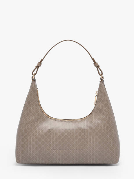 Sac Porté épaule Coated Emblem Polyester Recyclé Calvin klein jeans Marron coated emblem 4F3298G vue secondaire 4