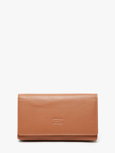 Leather Caviar Wallet Crinkles Brown caviar 14001