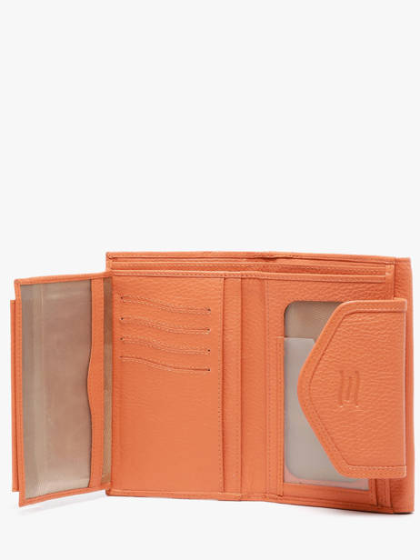 Portefeuille Caviar Cuir Crinkles Orange caviar 15020 vue secondaire 2