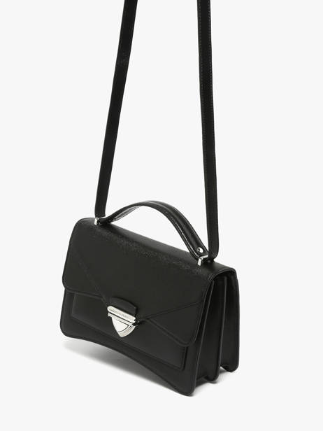 Leather Madame George Caviar Crossbody Bag Paul marius Black caviar MGEORCAV other view 2