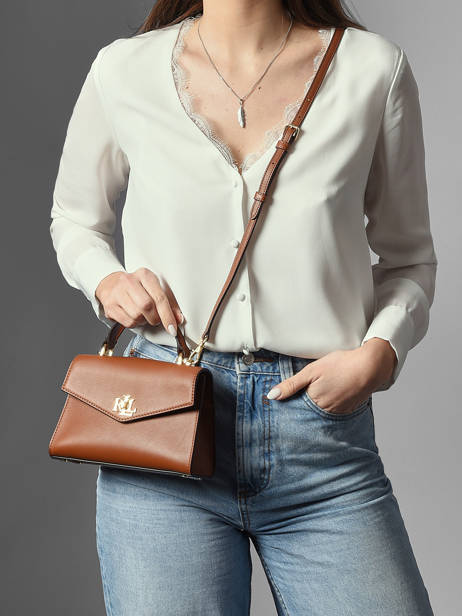 Handbag Farrah Leather Lauren ralph lauren Brown farrah 31968761 other view 1