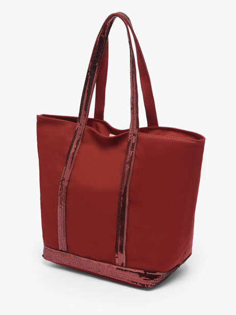 Satchel Cabas Cotton Vanessa bruno Red cabas 1V40378 other view 3