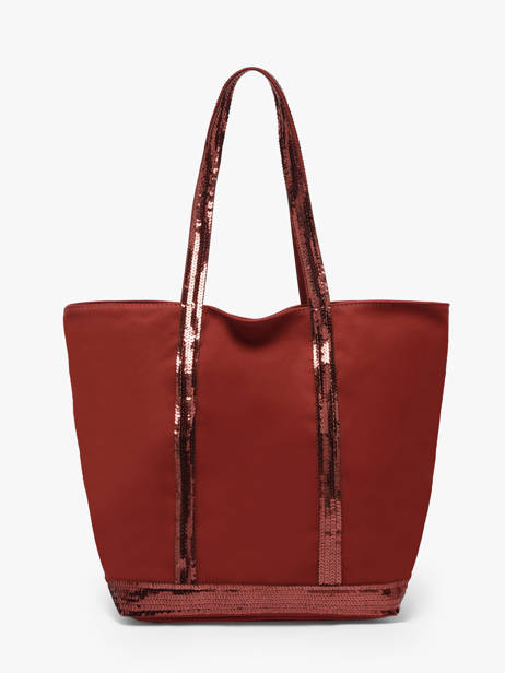 Satchel Cabas Cotton Vanessa bruno Red cabas 1V40378 other view 4