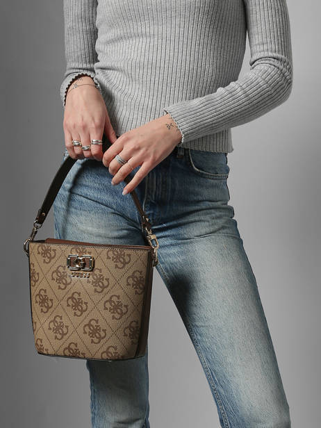 Crossbody Bag Karnilla Logo Guess Brown karnilla logo OS990101 other view 1