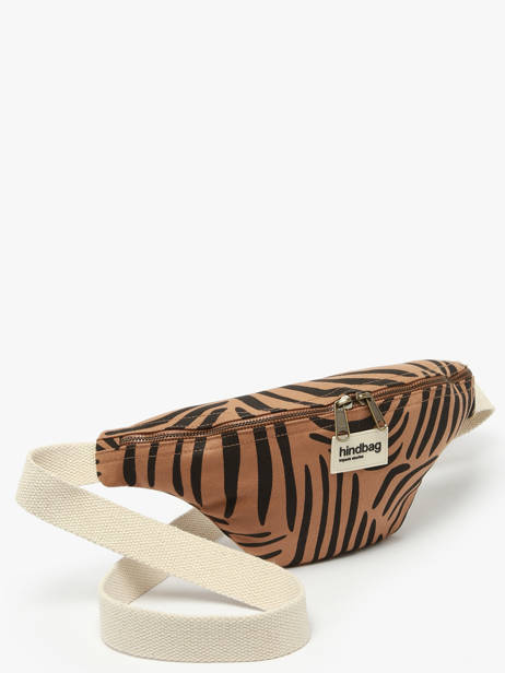 Sac Banane Hindbag Marron tigre TI vue secondaire 2