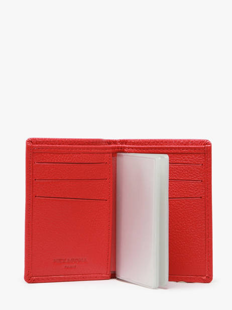 Card Holder Leather Hexagona Red confort 461007 other view 1