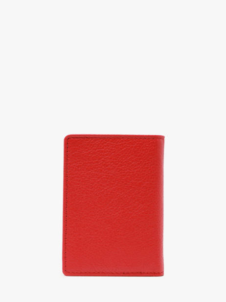 Card Holder Leather Hexagona Red confort 461007 other view 2