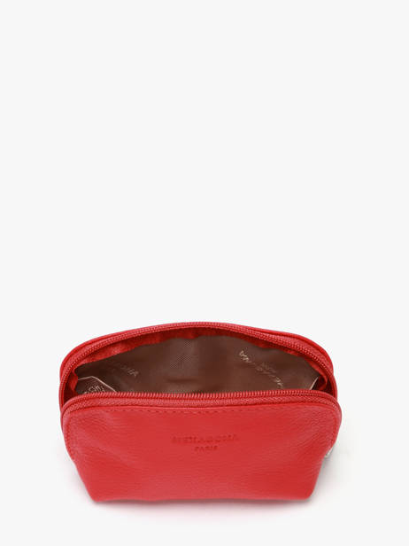 Coin Purse Leather Hexagona Red confort 467389 other view 1