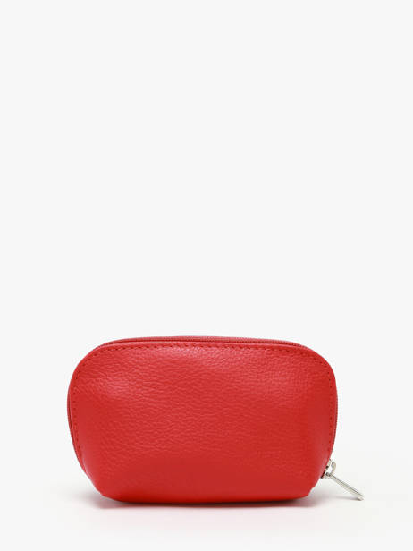 Coin Purse Leather Hexagona Red confort 467389 other view 2