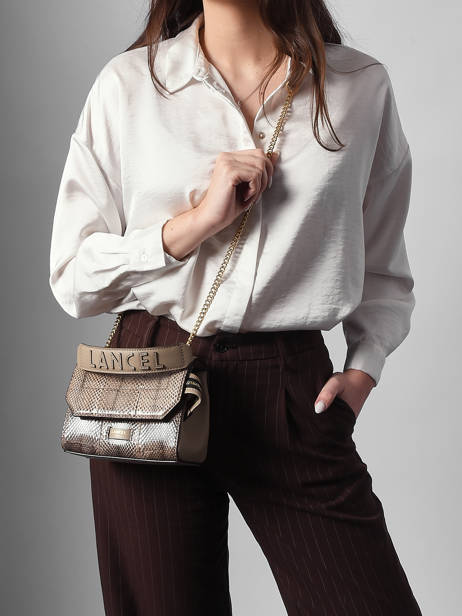 Small Ninon Ayers Crossbody Bag Lancel Brown ninon A14013 other view 1