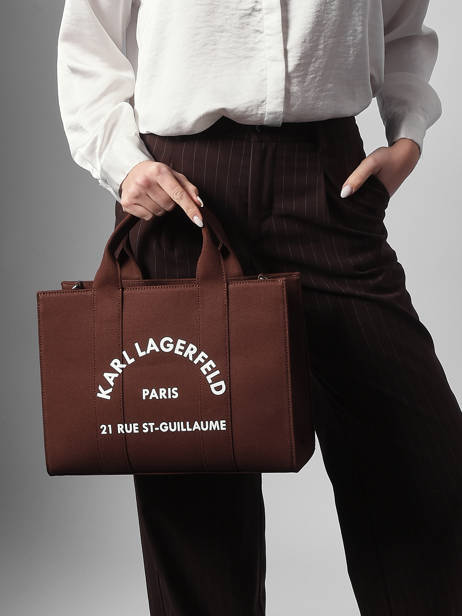 Small Tote Bag Rsg Cotton Karl lagerfeld Brown rsg A1W50010 other view 1