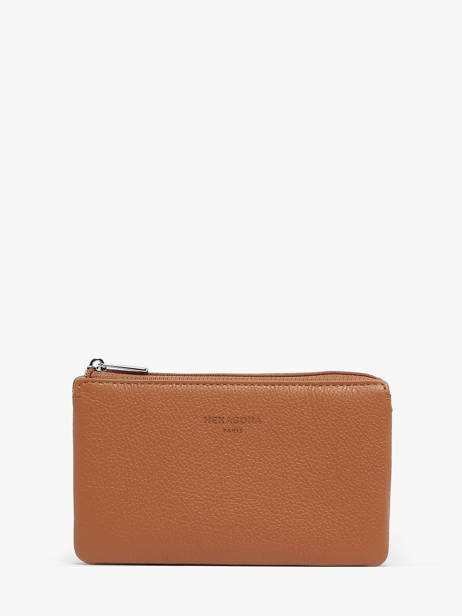 Porte-monnaie Confort Cuir Hexagona Marron confort 468321