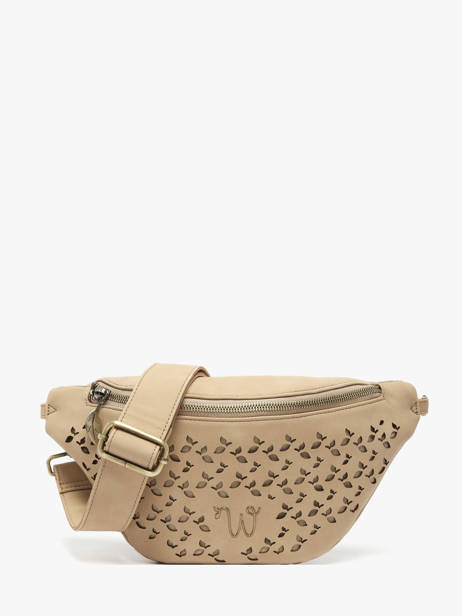 Belt Bag Woomen Beige zamia WZAM04
